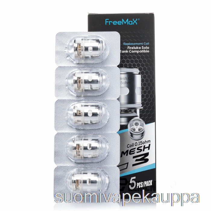 Vape Suomi Freemax Fireluke Solo Fl Mesh Vaihtokelat 0.15ohm Fl3 Mesh Coils